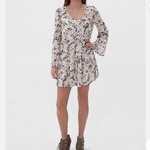 Anthropologie Blu-Pepper Vintage Floral Tiered  Tunic/Dress  Size  Large